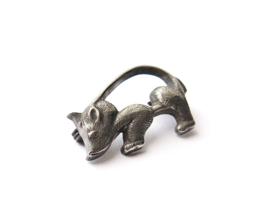 VINTAGE SILVER BEAR BROOCH