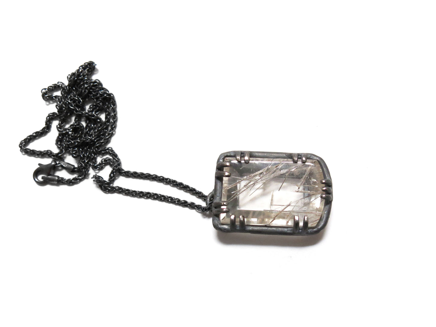 SILVER RUTILE PENDANT II