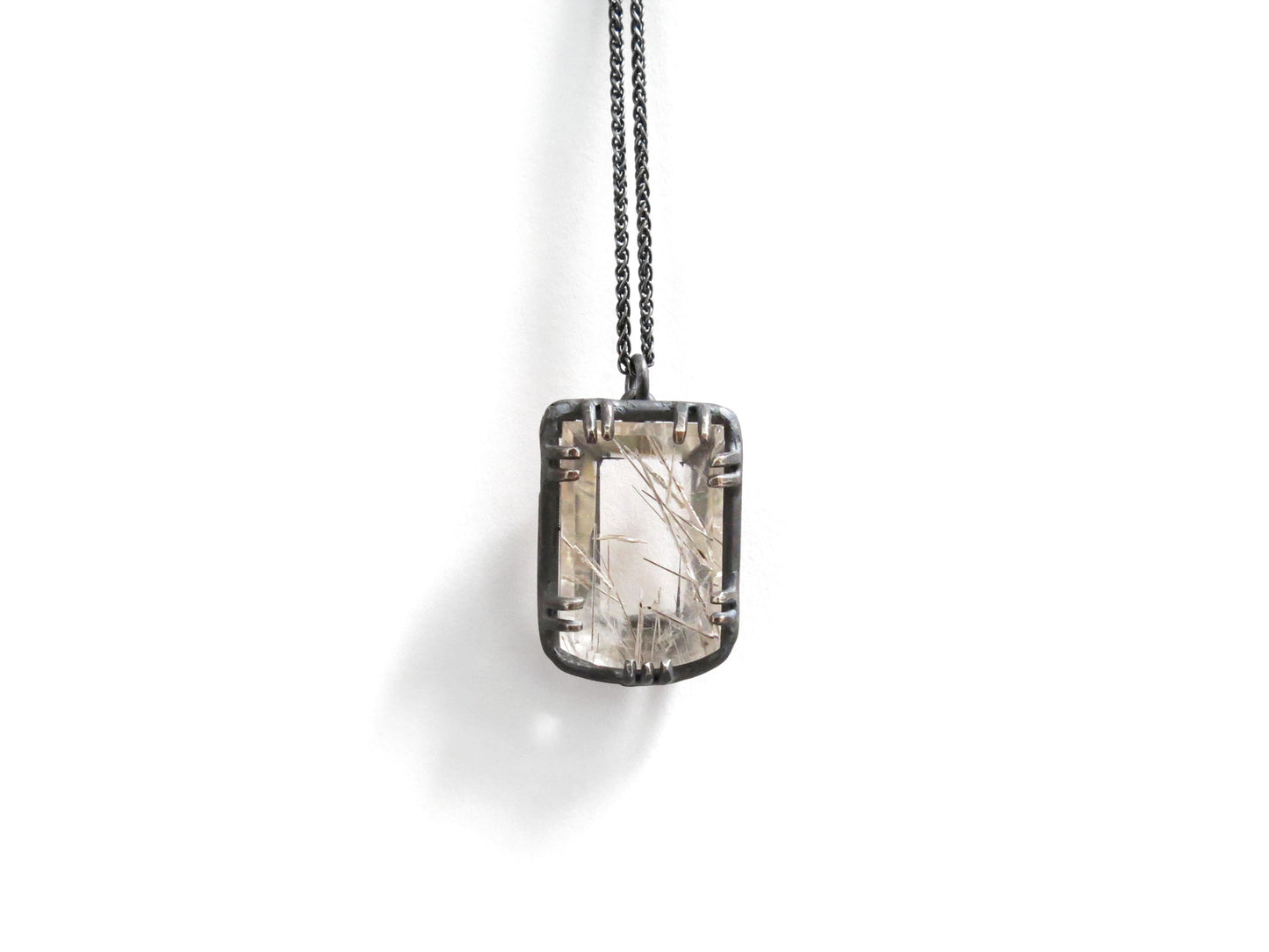 SILVER RUTILE PENDANT II