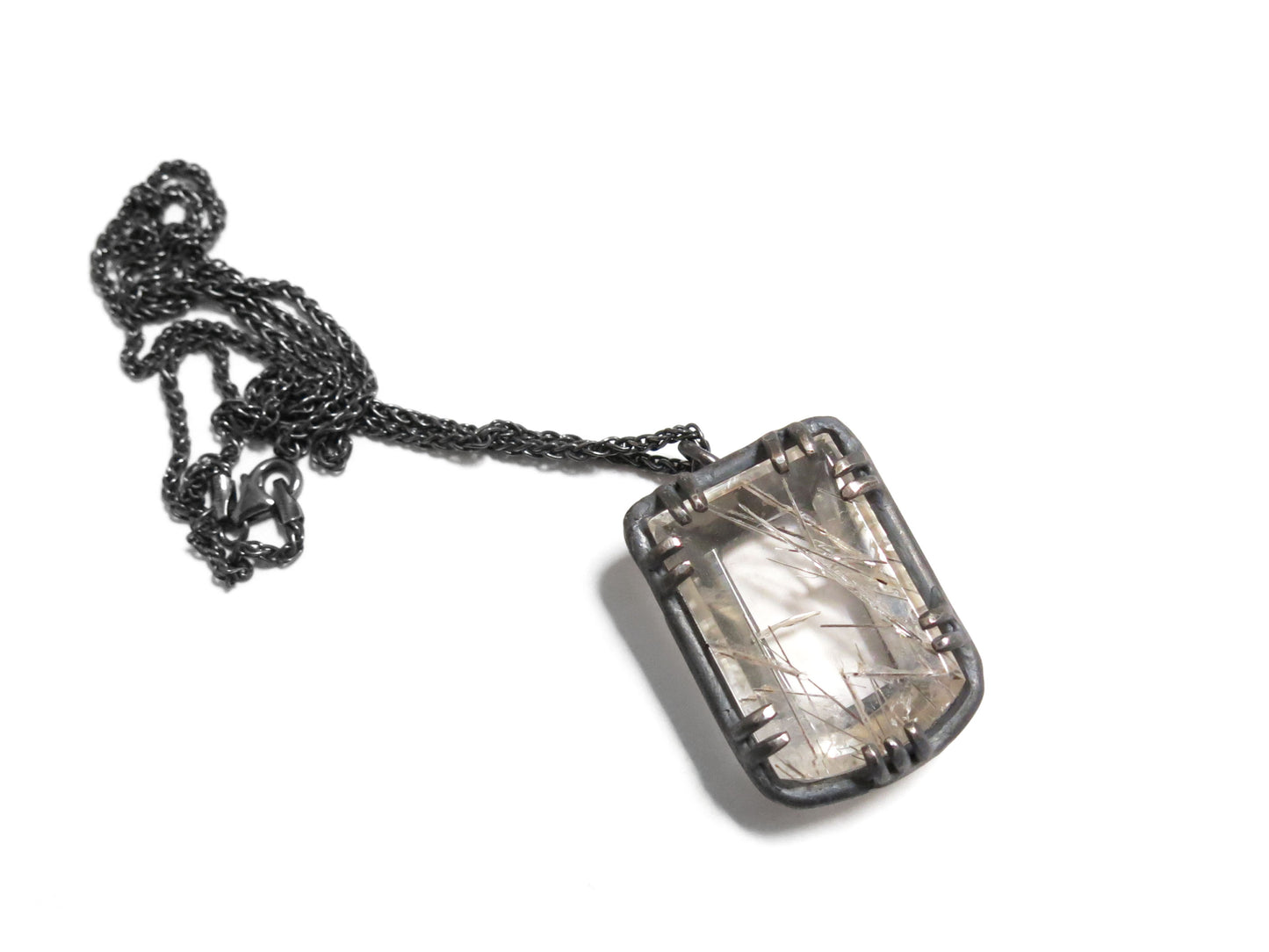 SILVER RUTILE PENDANT II