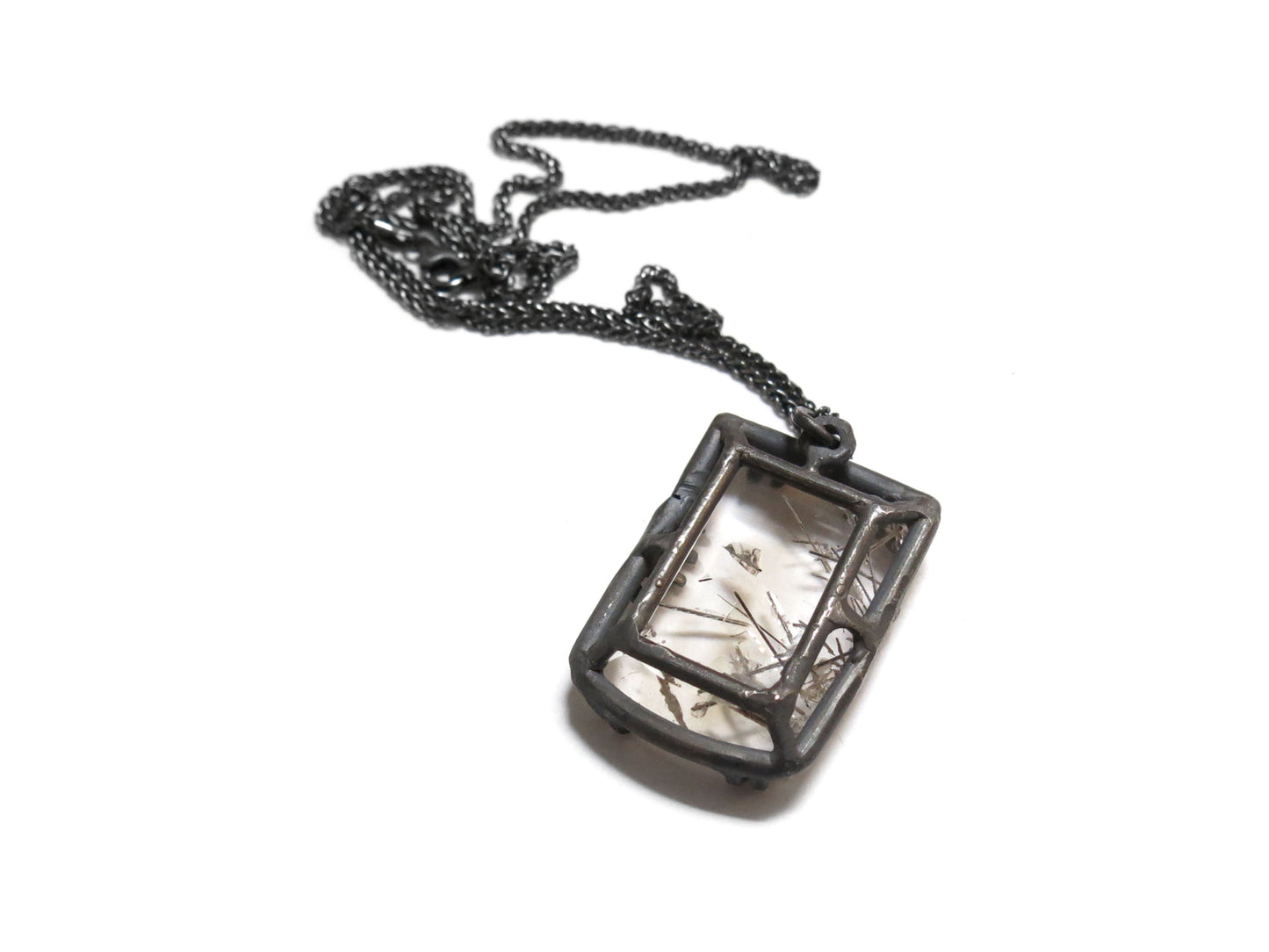 SILVER RUTILE PENDANT III