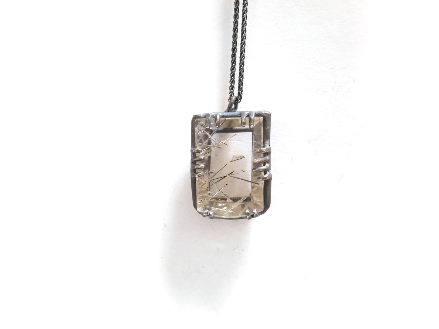 SILVER RUTILE PENDANT III