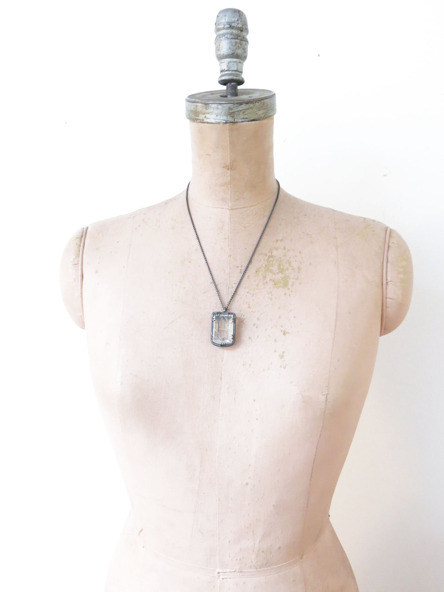 SILVER RUTILE PENDANT II