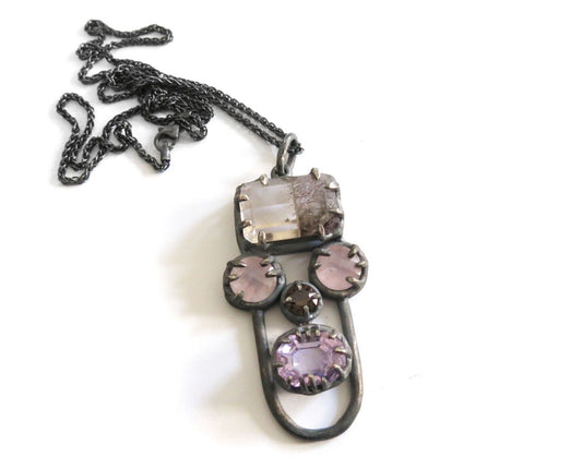 SUPER SEVEN ROSE QUARTZ SMOKEY QUARTZ AMETHYST