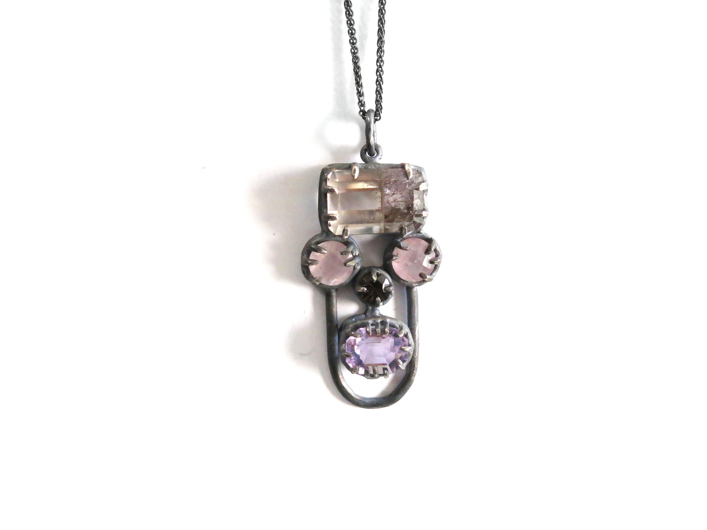 SUPER SEVEN ROSE QUARTZ SMOKEY QUARTZ AMETHYST