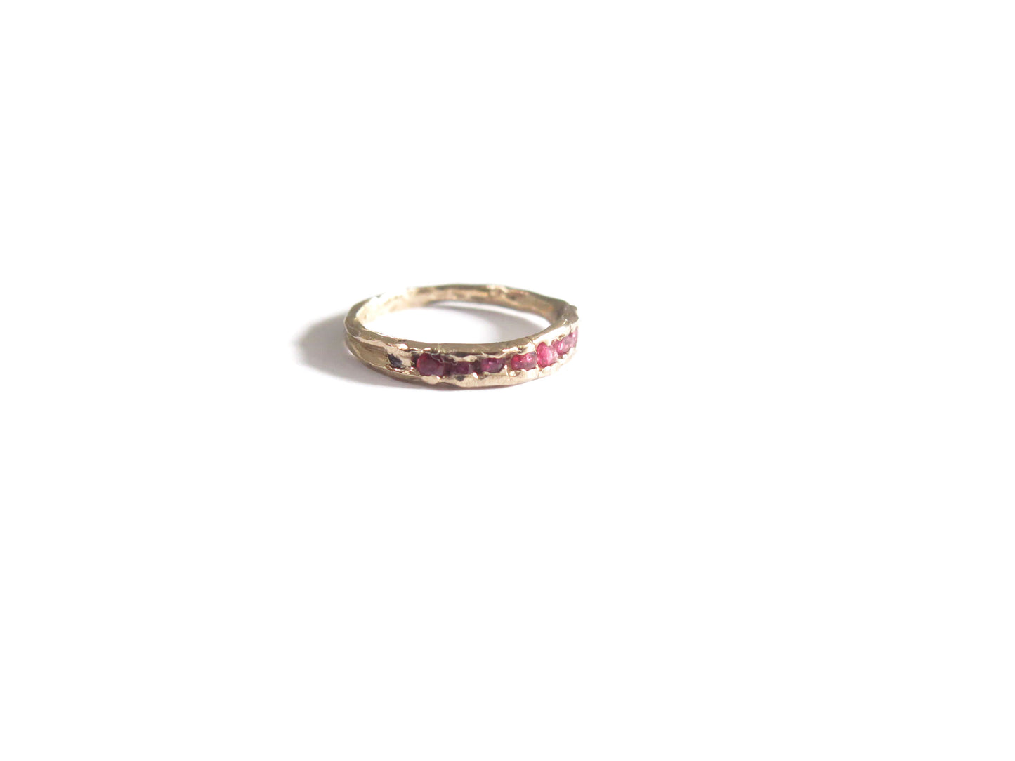 14K EIGHT RUBIES RING