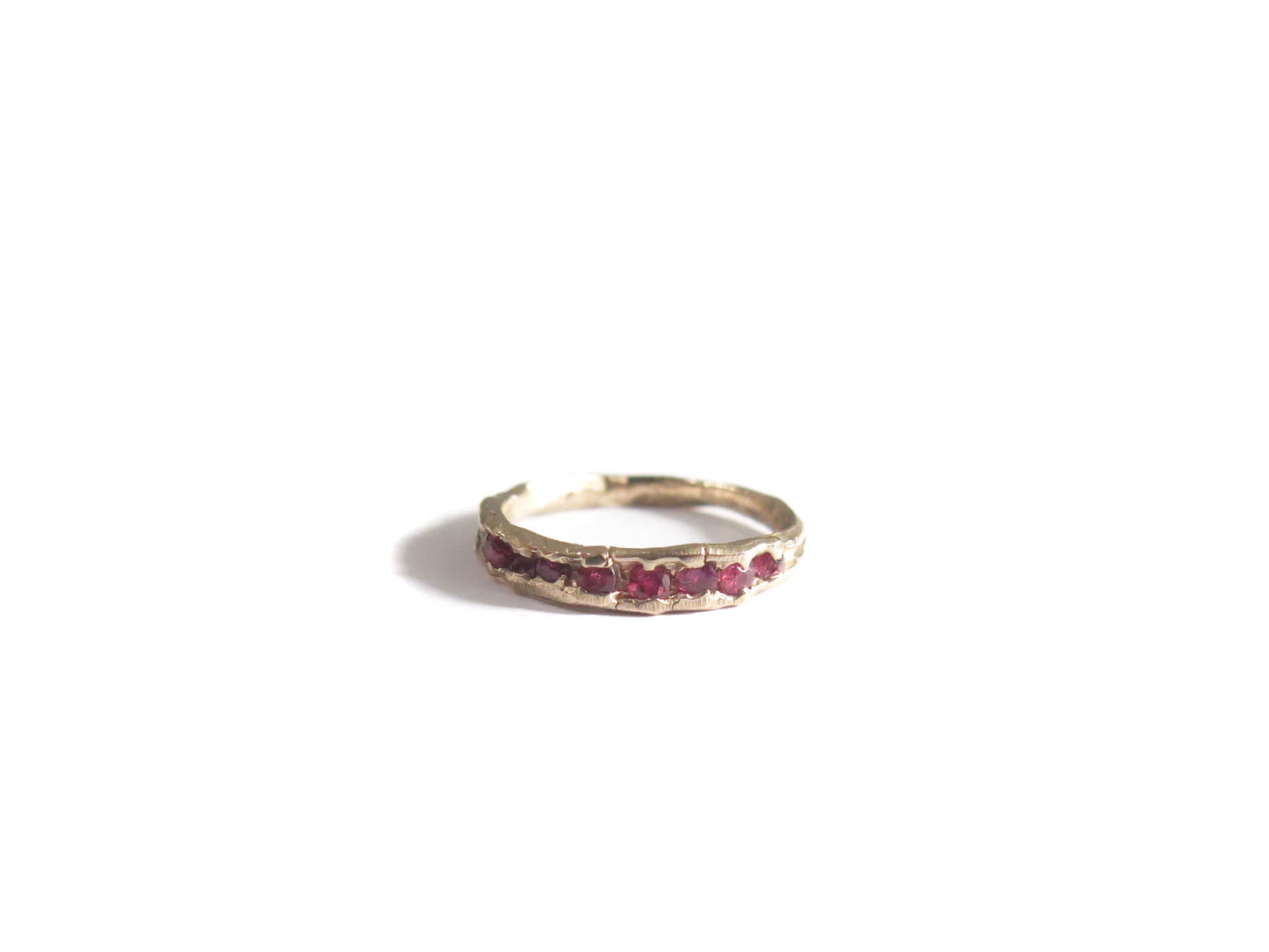 14K EIGHT RUBIES RING