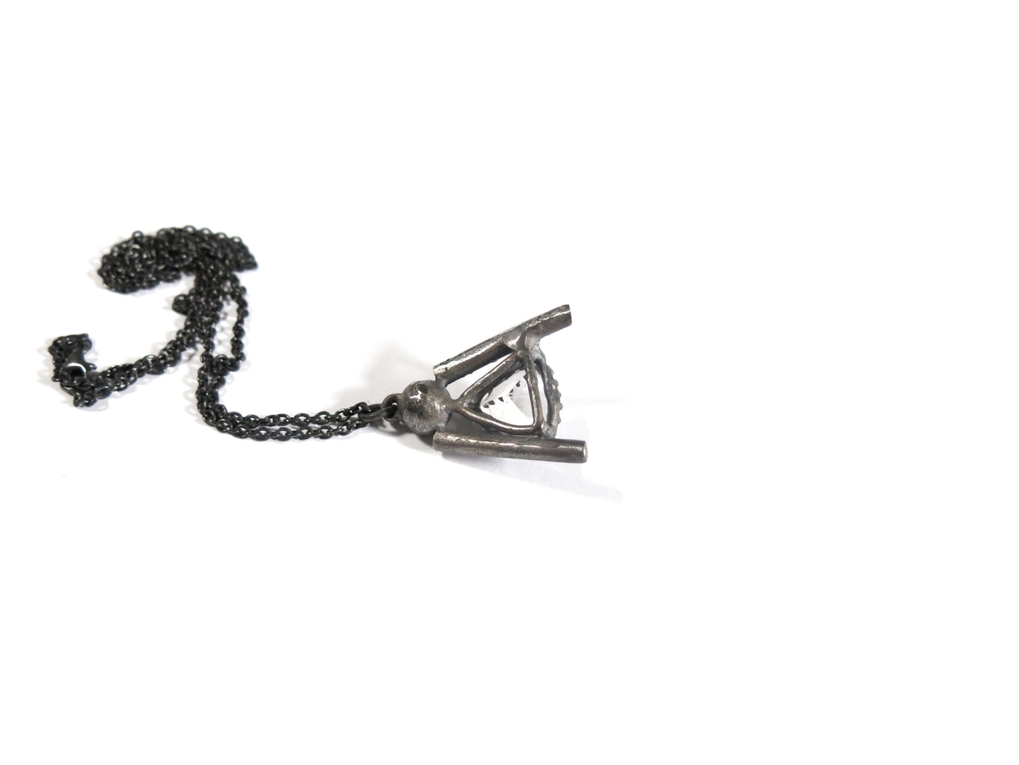 SMOKEY QUARTZ + GARNET PENDANT