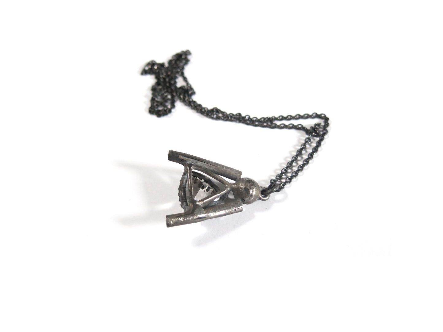 SMOKEY QUARTZ + GARNET PENDANT