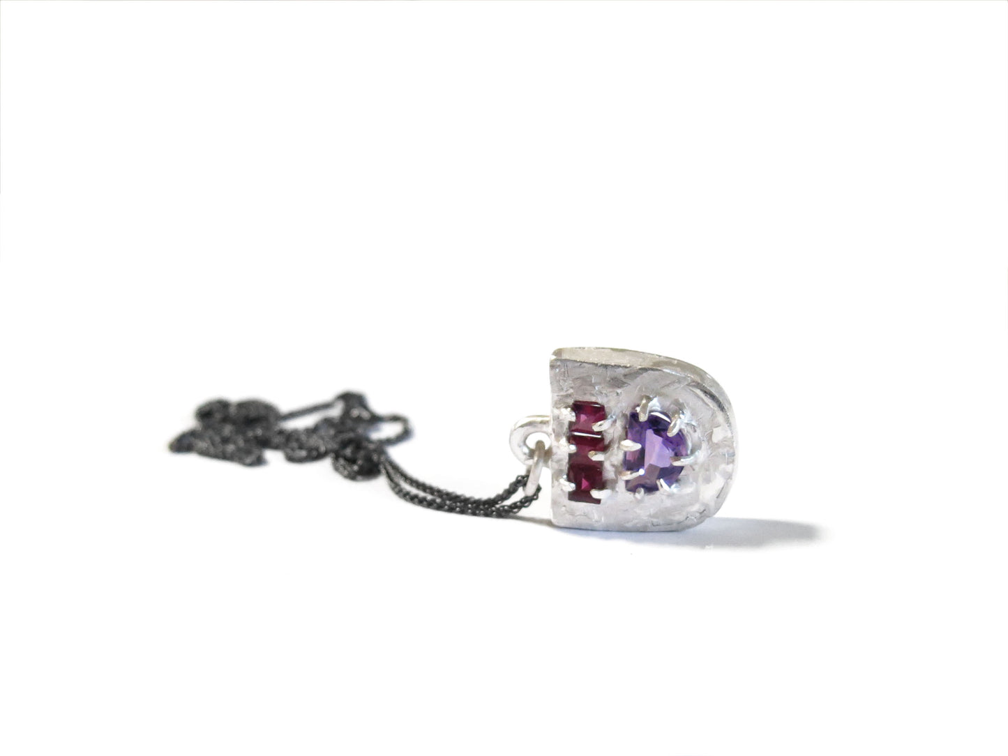 AMETHYST + GARNET PENDANT