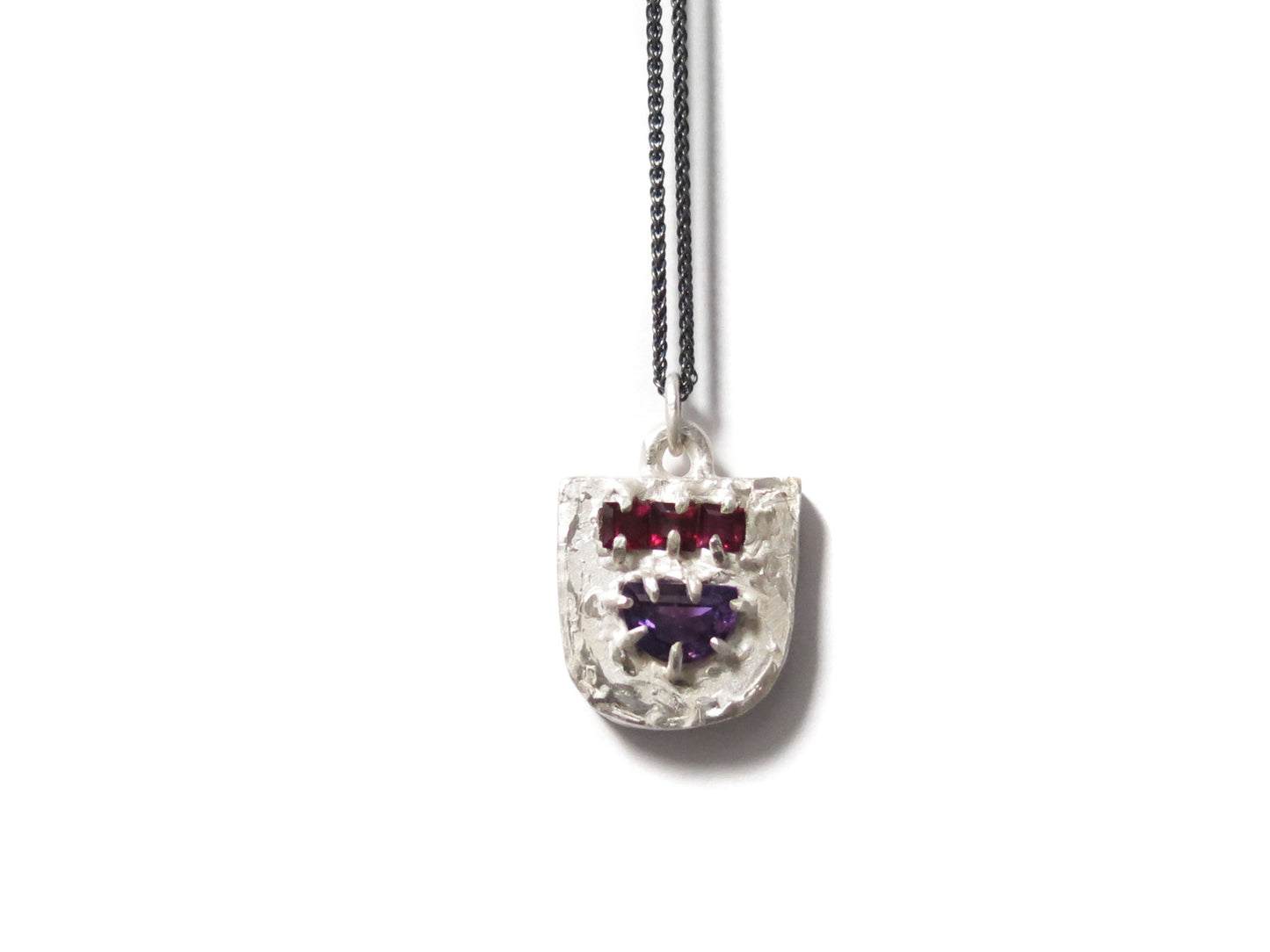 AMETHYST + GARNET PENDANT