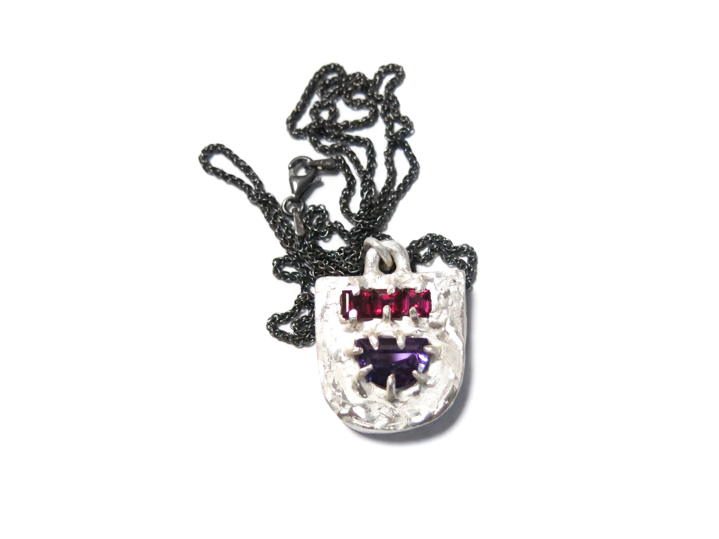 AMETHYST + GARNET PENDANT