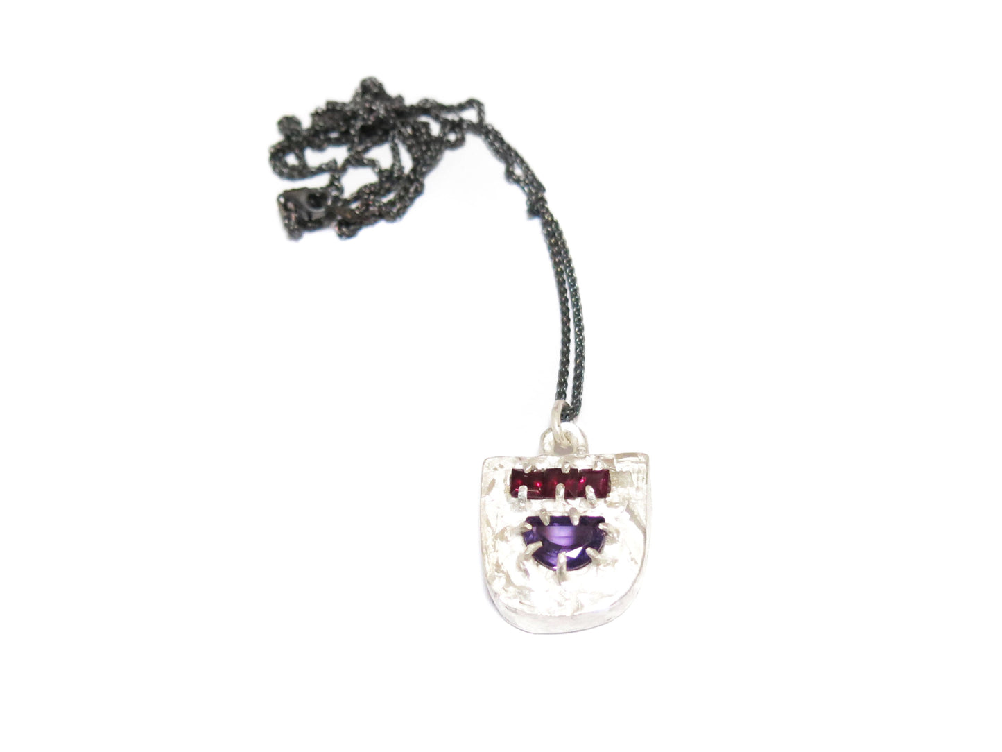 AMETHYST + GARNET PENDANT