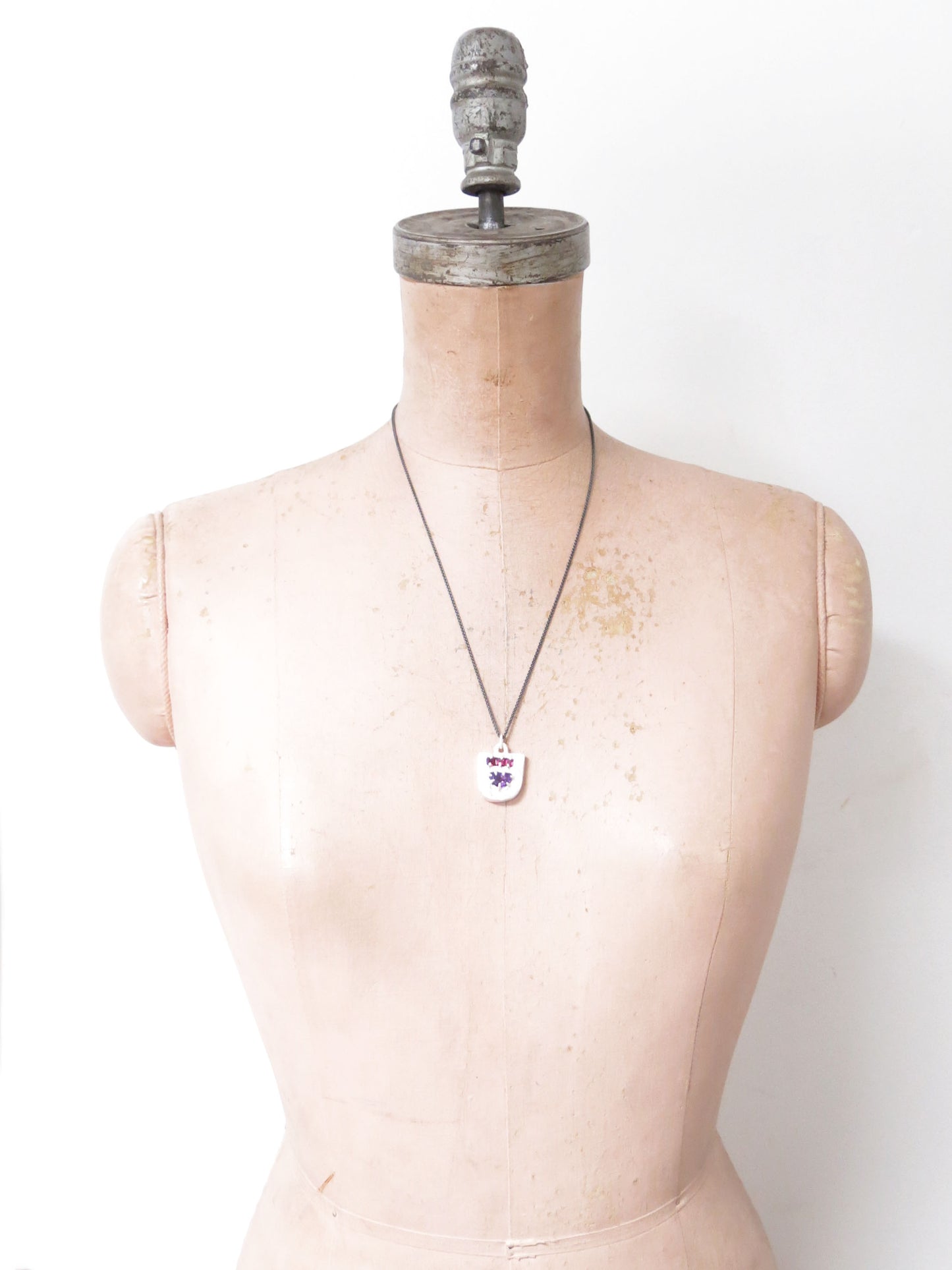 AMETHYST + GARNET PENDANT
