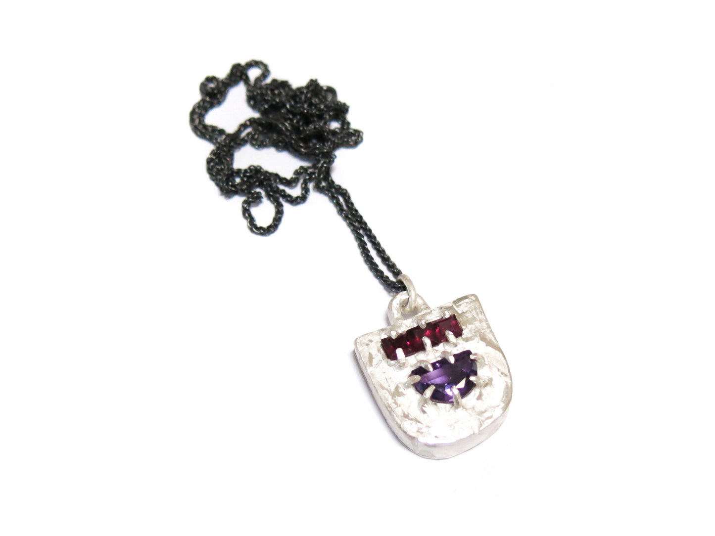 AMETHYST + GARNET PENDANT