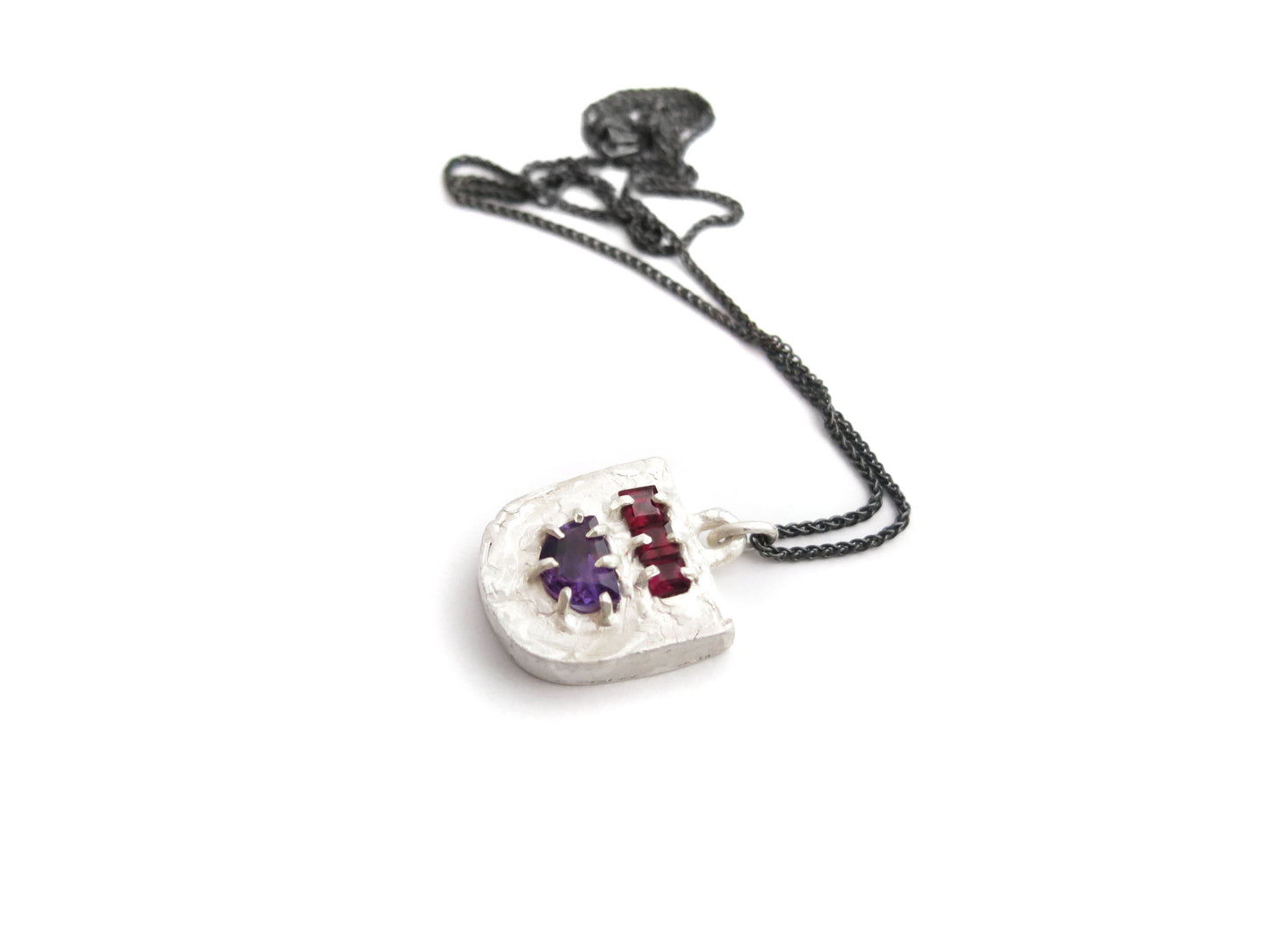AMETHYST + GARNET PENDANT