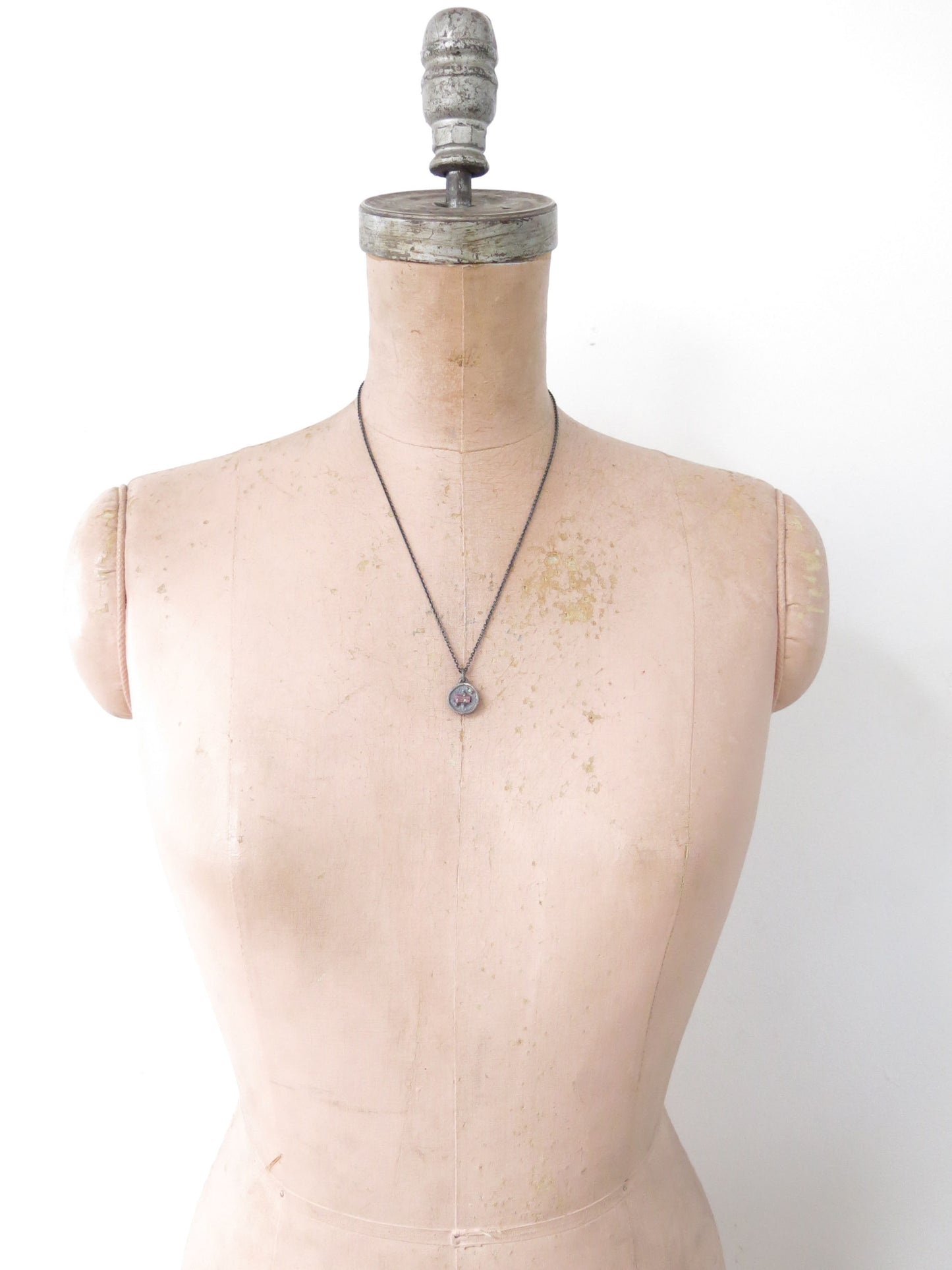 PINK TOURMALINE & MINT SAPPHIRE PENDANT