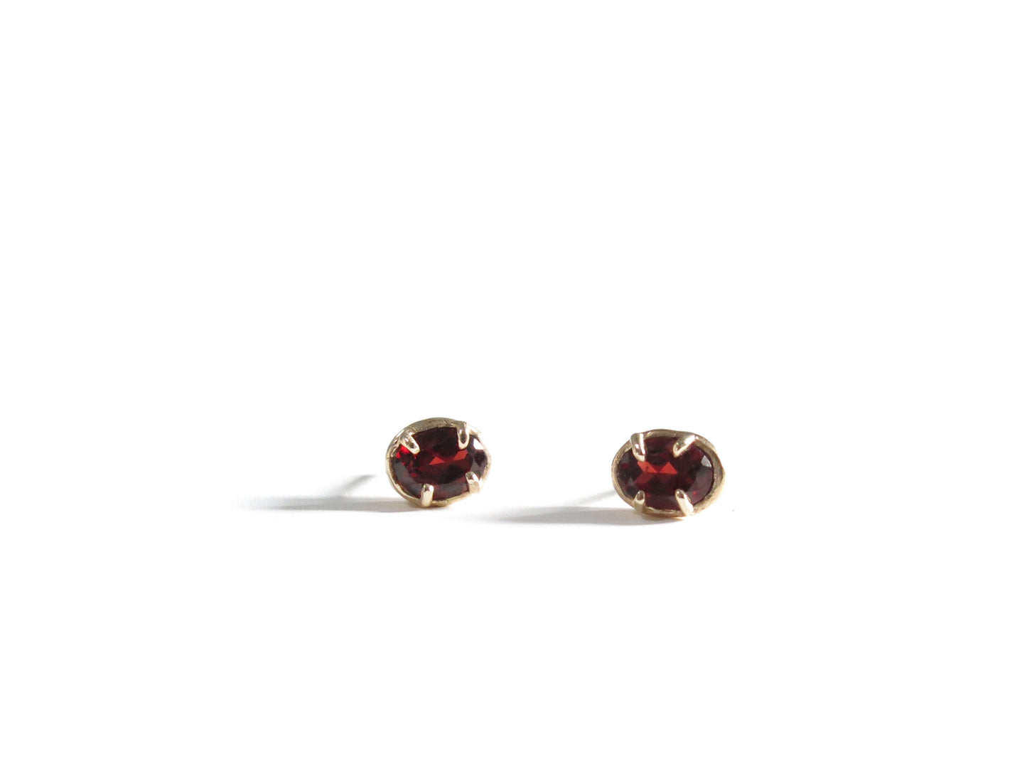 14K OVAL GARNETS