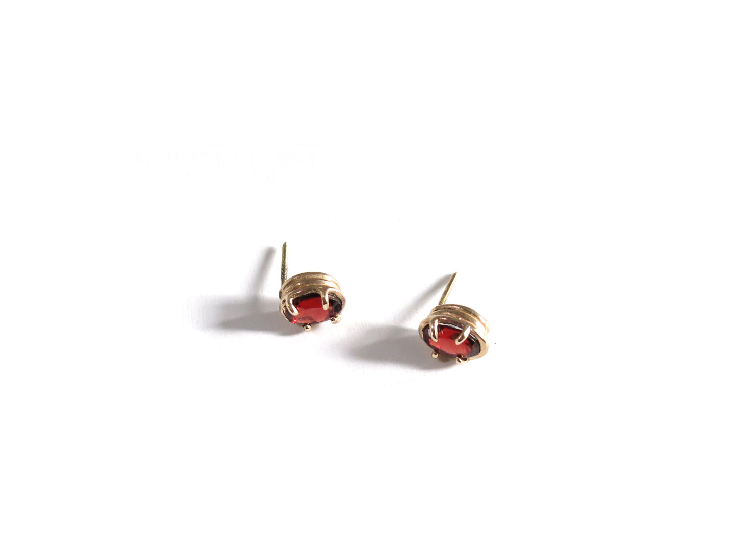 14K OVAL GARNETS