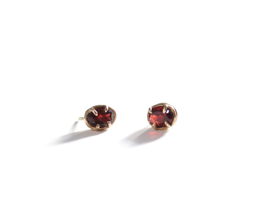 14K OVAL GARNETS