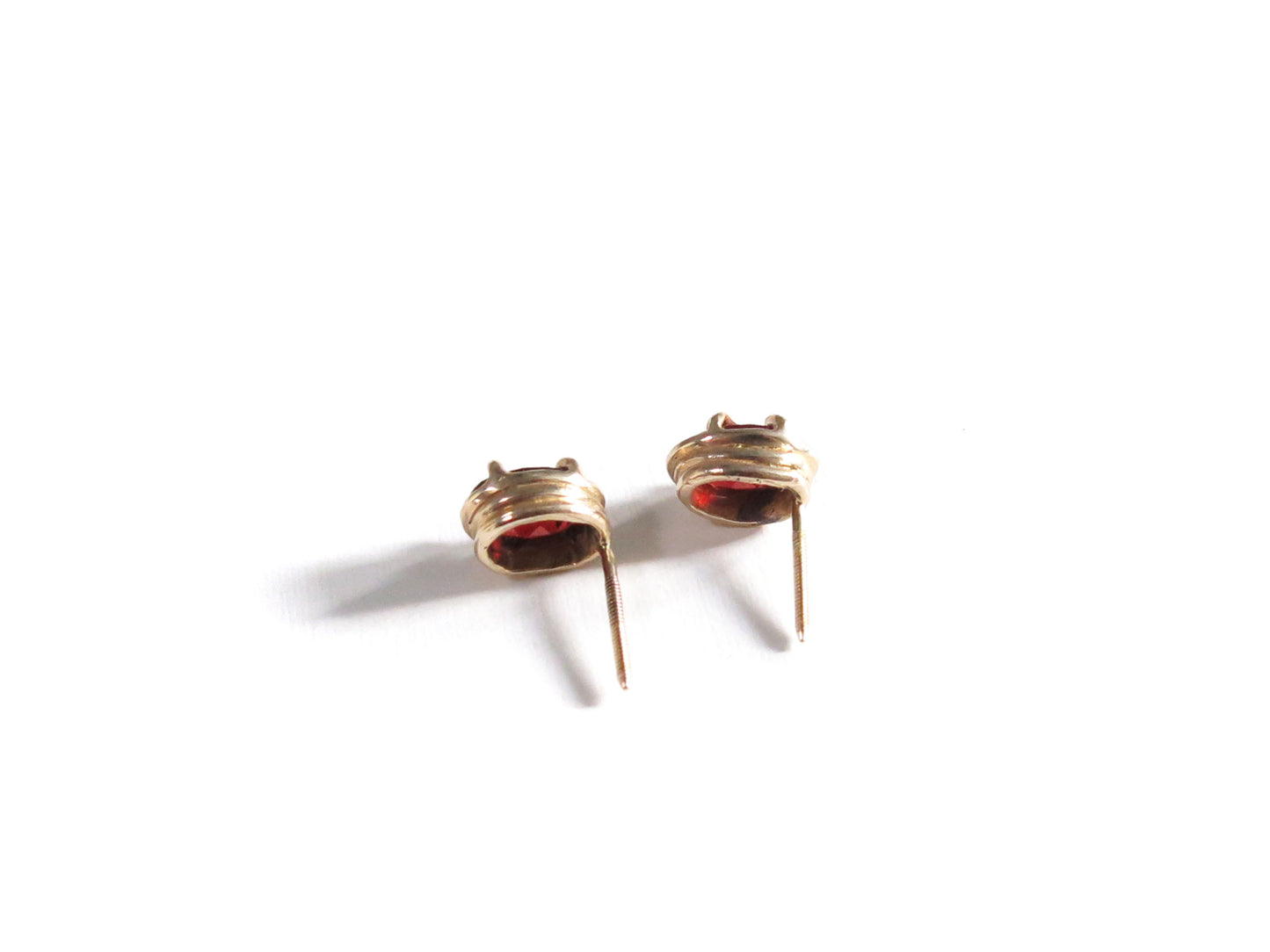 14K OVAL GARNETS