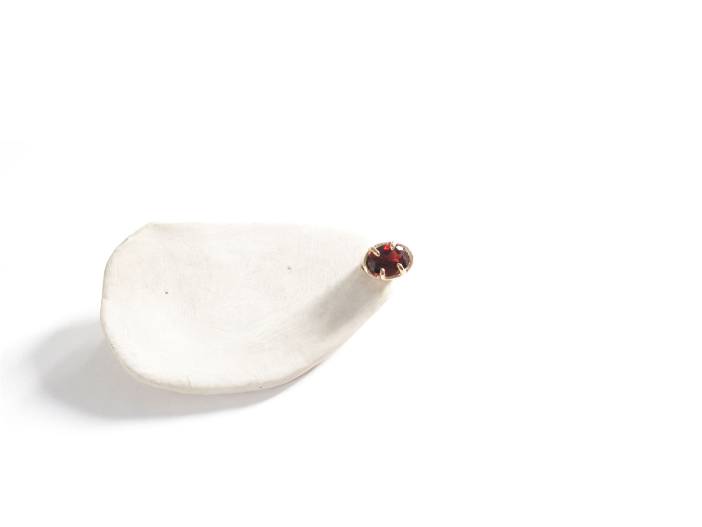 14K OVAL GARNETS