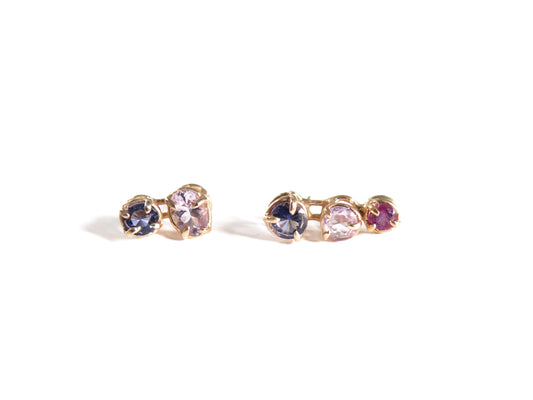 14K IOLITES + AMETHYSTS + GARNET