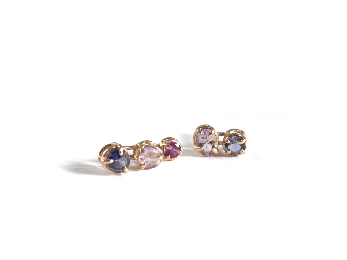 14K IOLITES + AMETHYSTS + GARNET