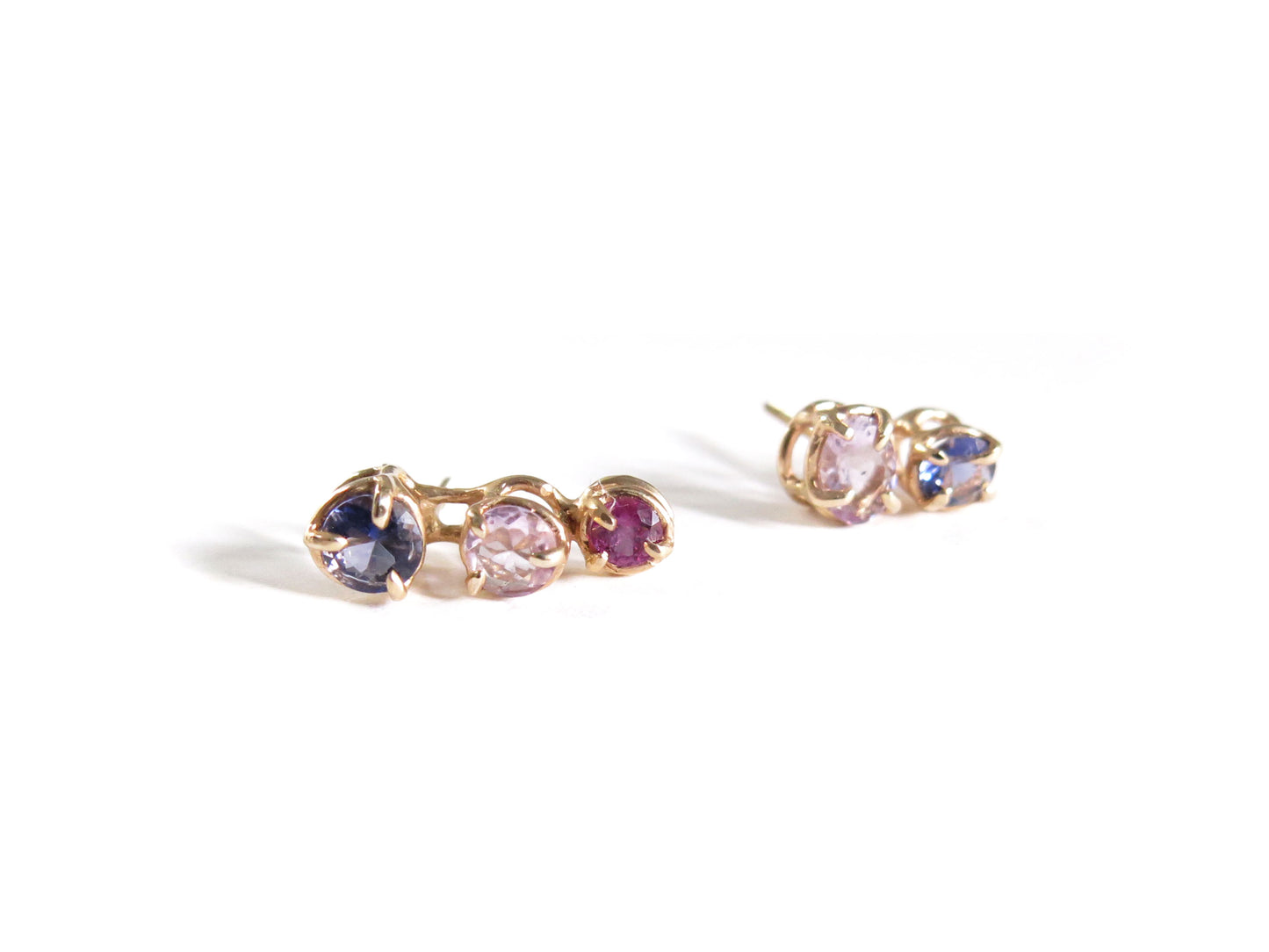 14K IOLITES + AMETHYSTS + GARNET