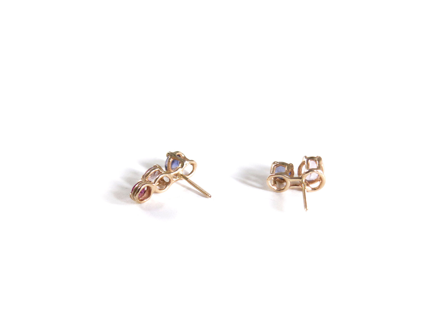 14K IOLITES + AMETHYSTS + GARNET