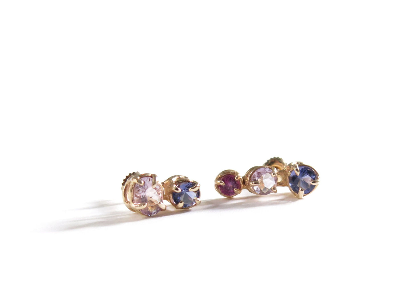 14K IOLITES + AMETHYSTS + GARNET