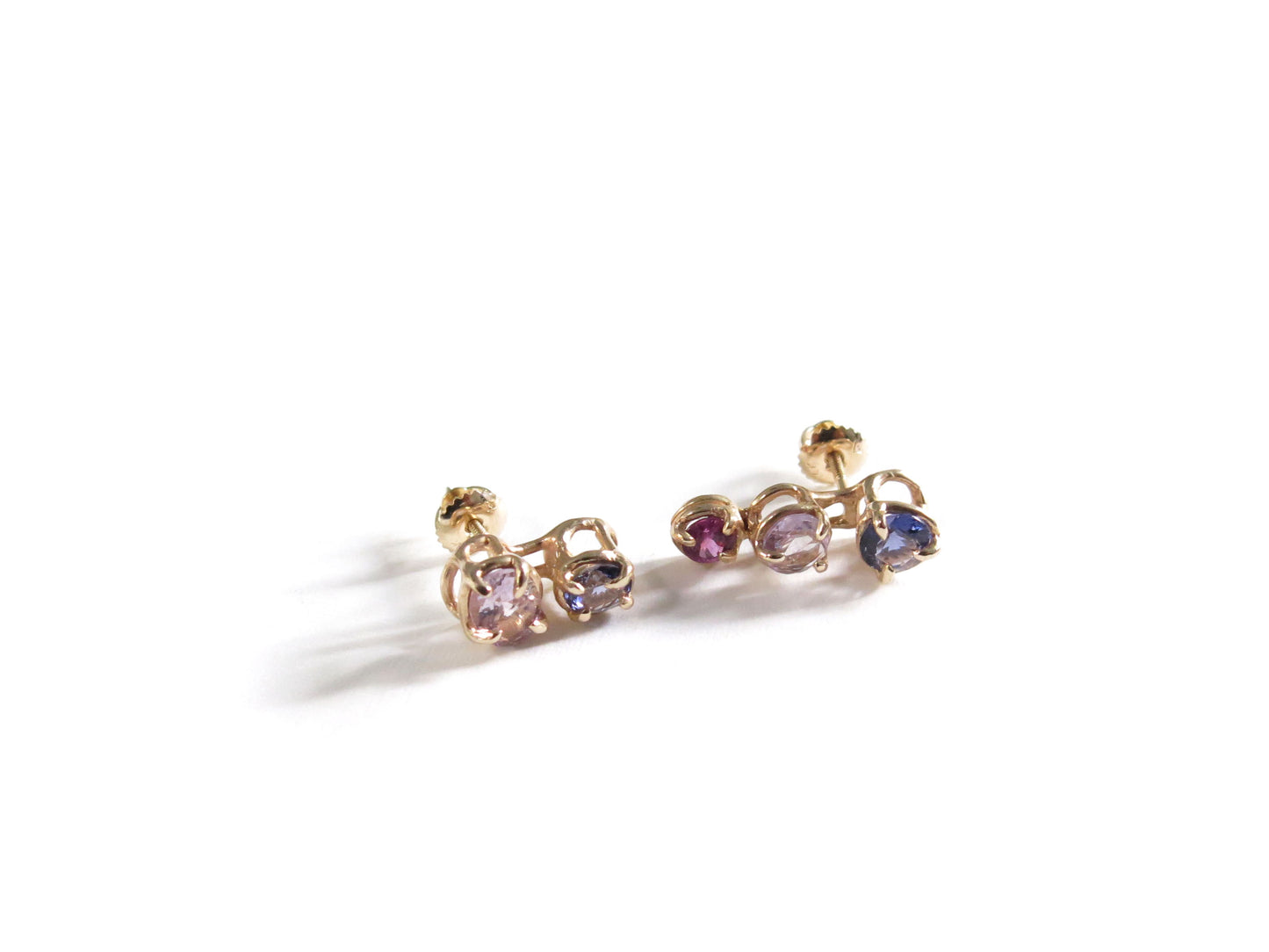 14K IOLITES + AMETHYSTS + GARNET
