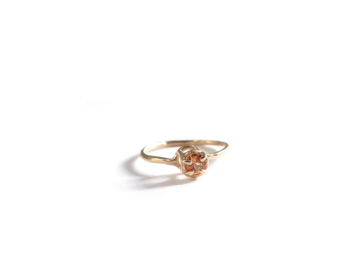 14K LITTLE SPESSARTINE GARNET RING