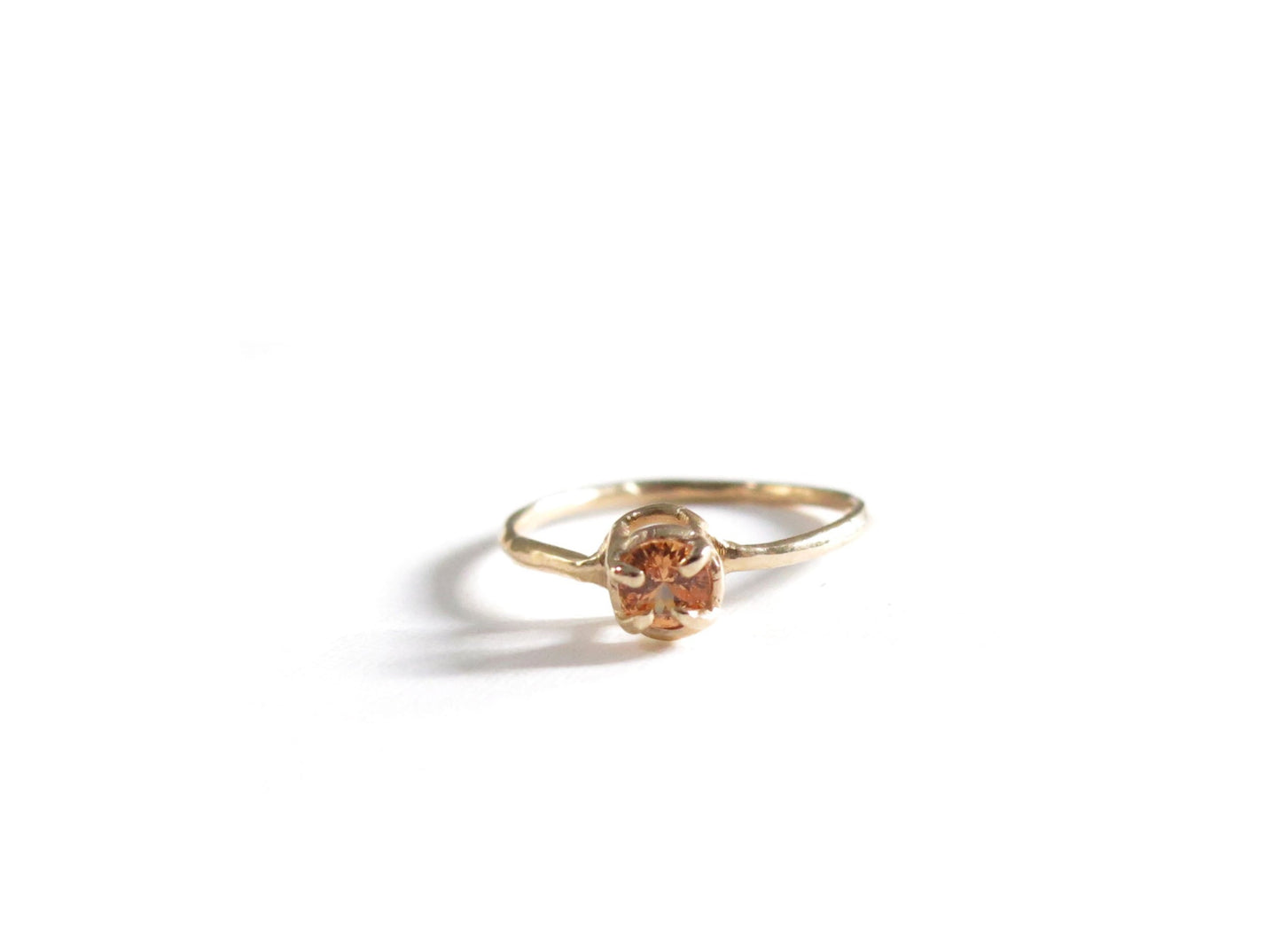 14K LITTLE SPESSARTINE GARNET RING