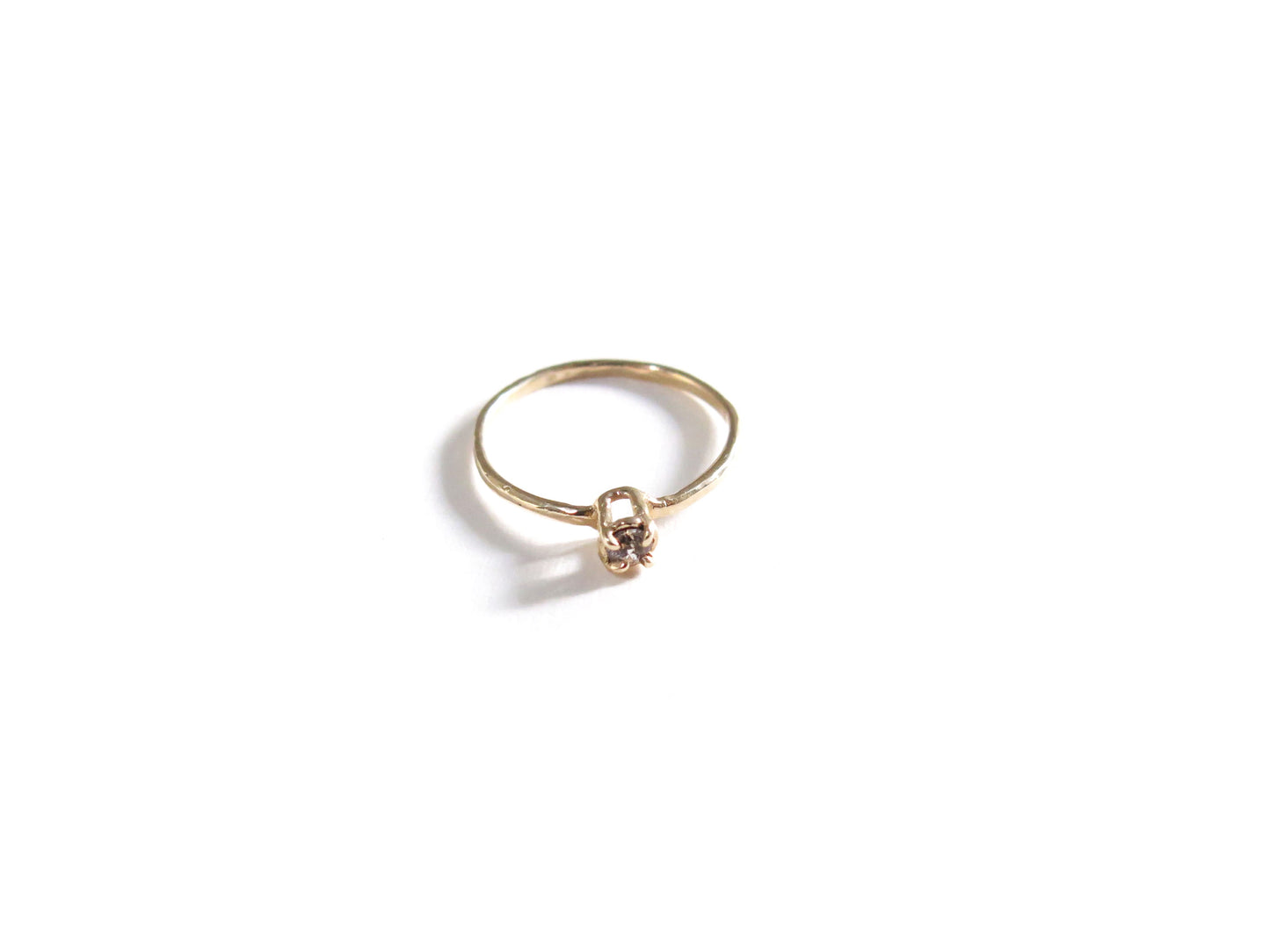 14K LITTLE GREY SAPPHIRE RING
