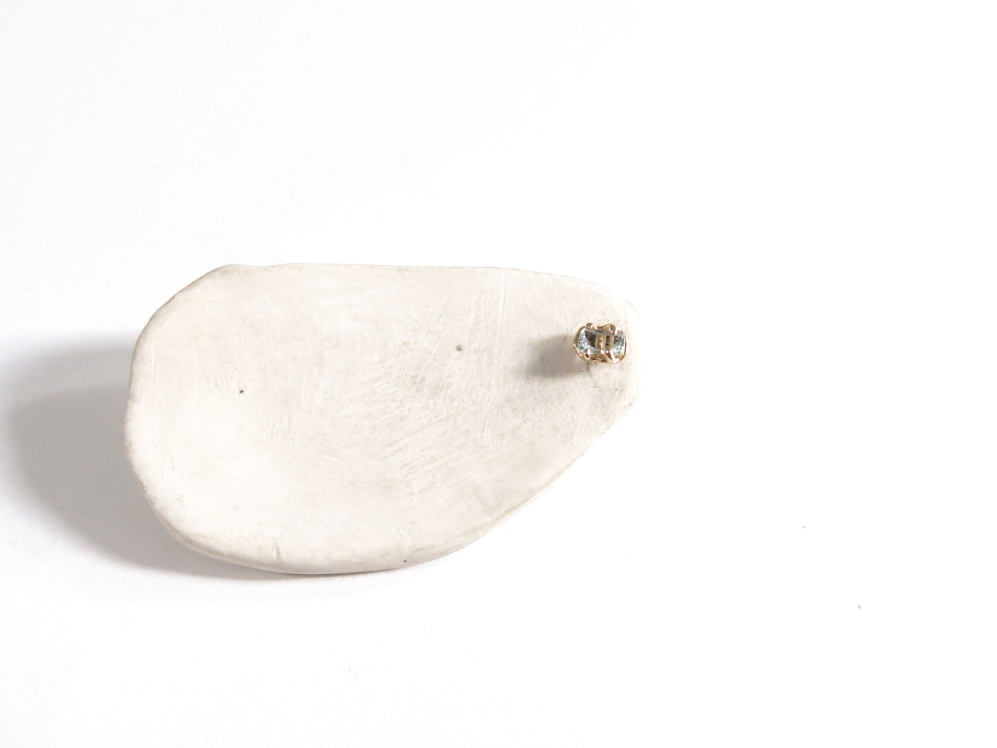 14K MINI QUARTZ + MINI AQUAMARINE