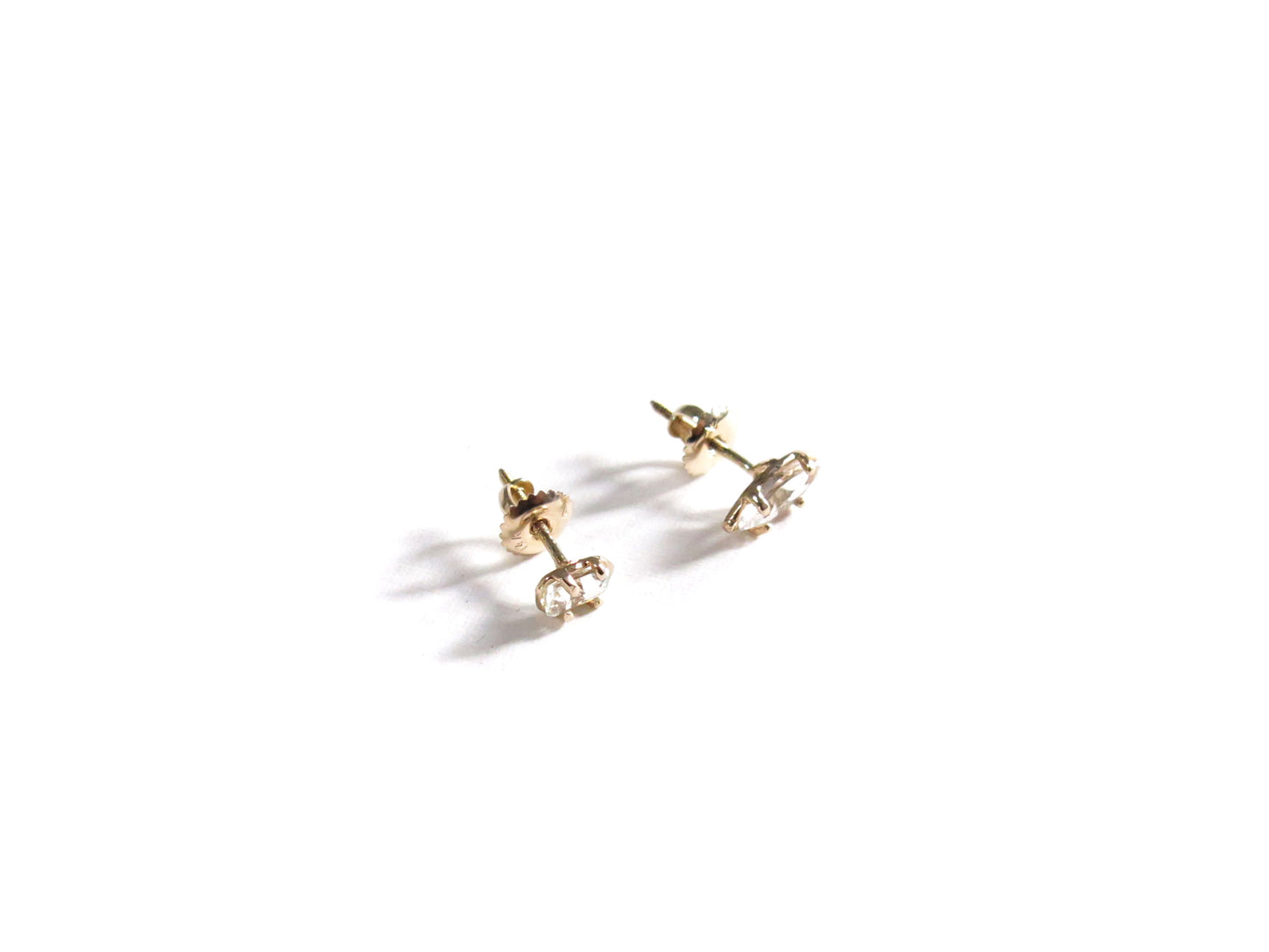 14K MINI QUARTZ + MINI AQUAMARINE