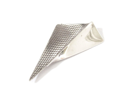 VINTAGE GEOMETRIC GRID BROOCH