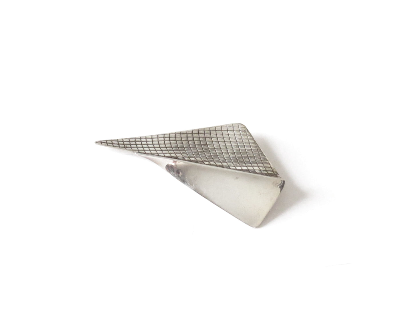 VINTAGE GEOMETRIC GRID BROOCH