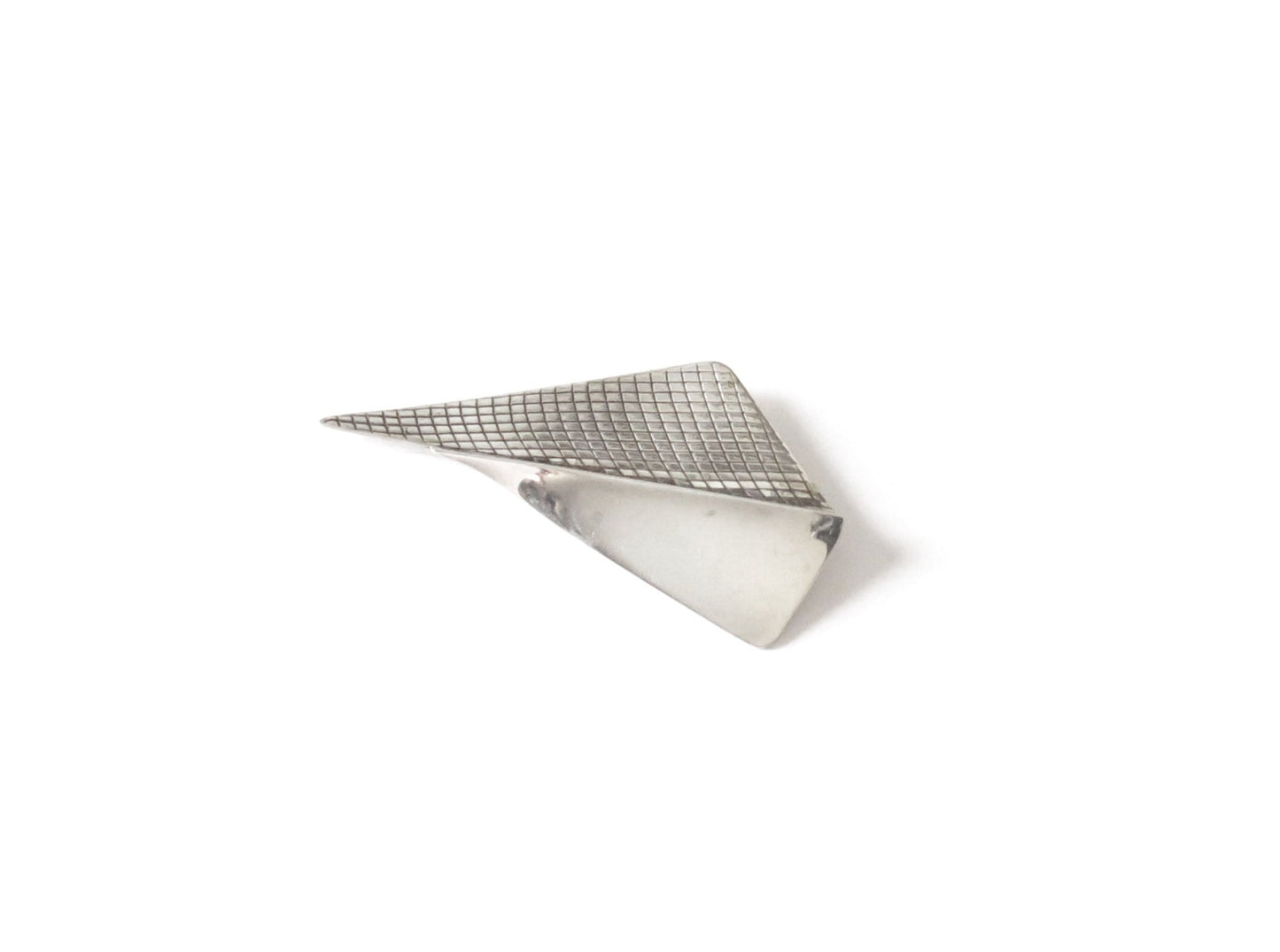 VINTAGE GEOMETRIC GRID BROOCH