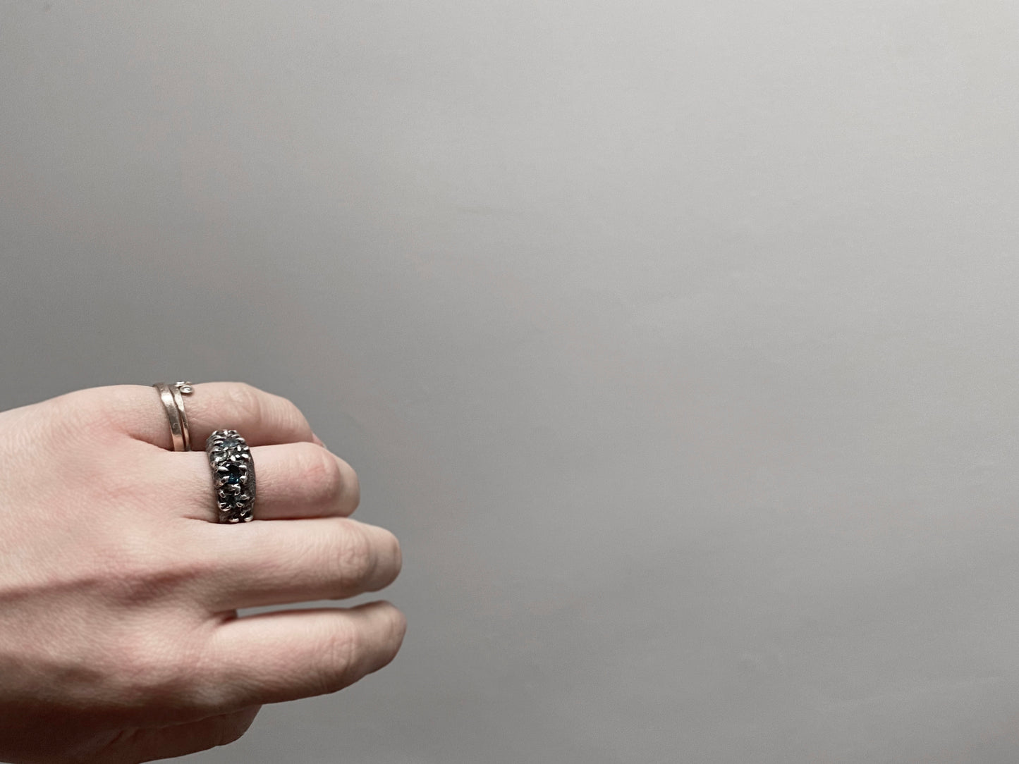 BAGUE TOPAZE & TOURMALINES