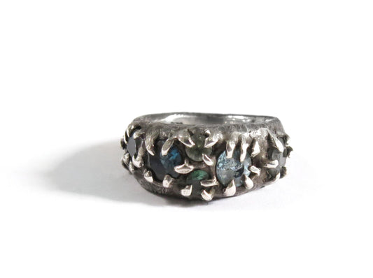 BAGUE TOPAZE & TOURMALINES