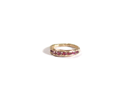 14K PINK SAPPHIRES + SAPPHIRES + RUBIES