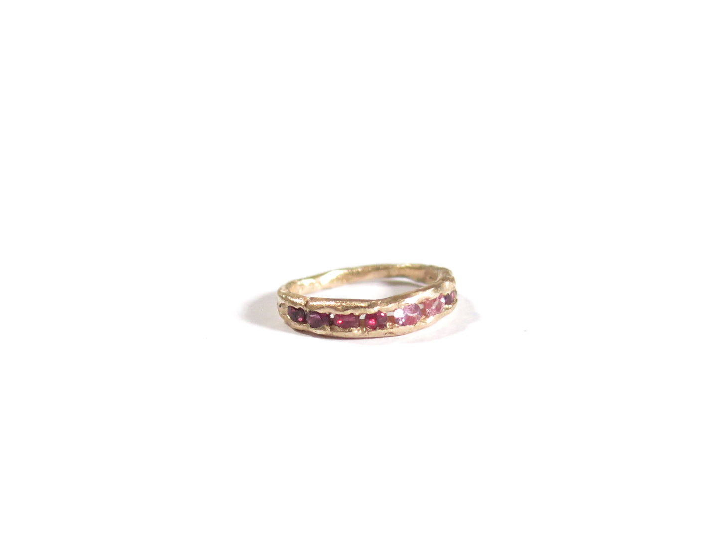 14K PINK SAPPHIRES + SAPPHIRES + RUBIES