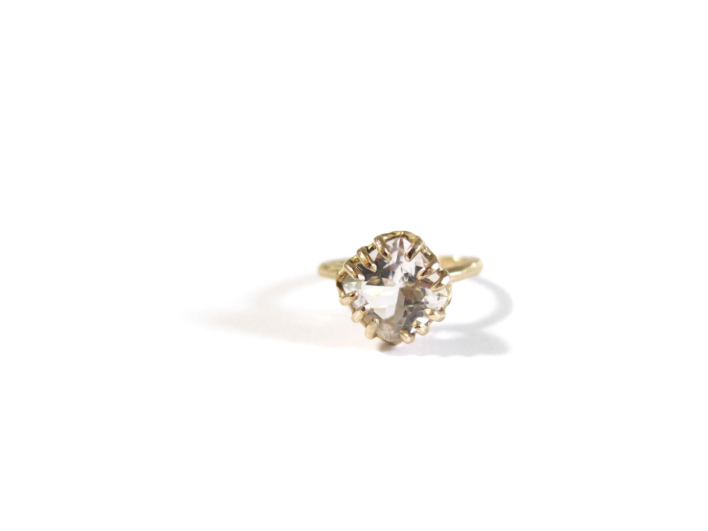 14K BIG TOPAZ RING