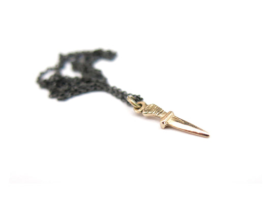 TALISMAN TINY DAGGER GOLD PENDANT