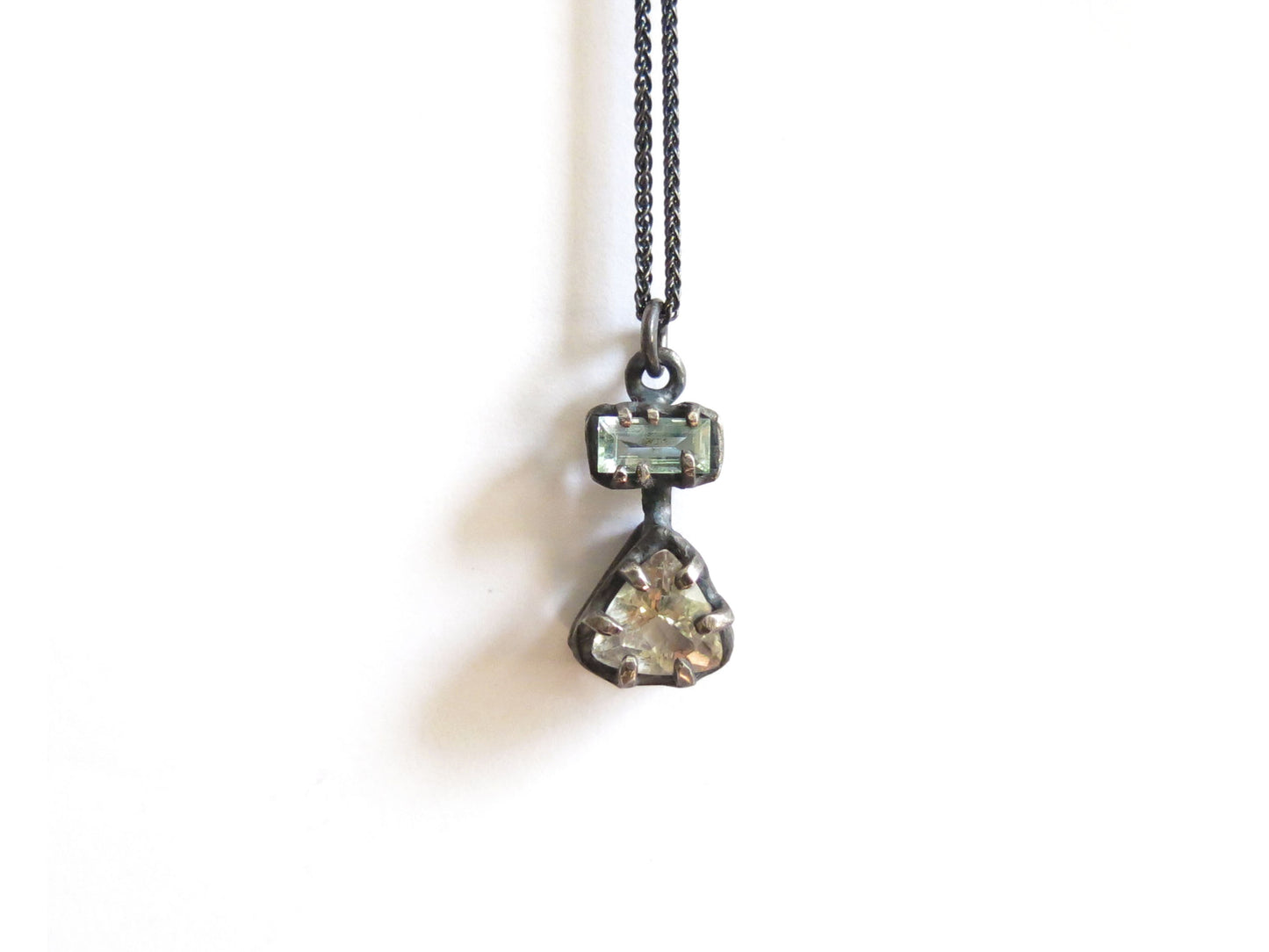 GOLDEN BERYL & MINTY GREEN BERYL PENDANT