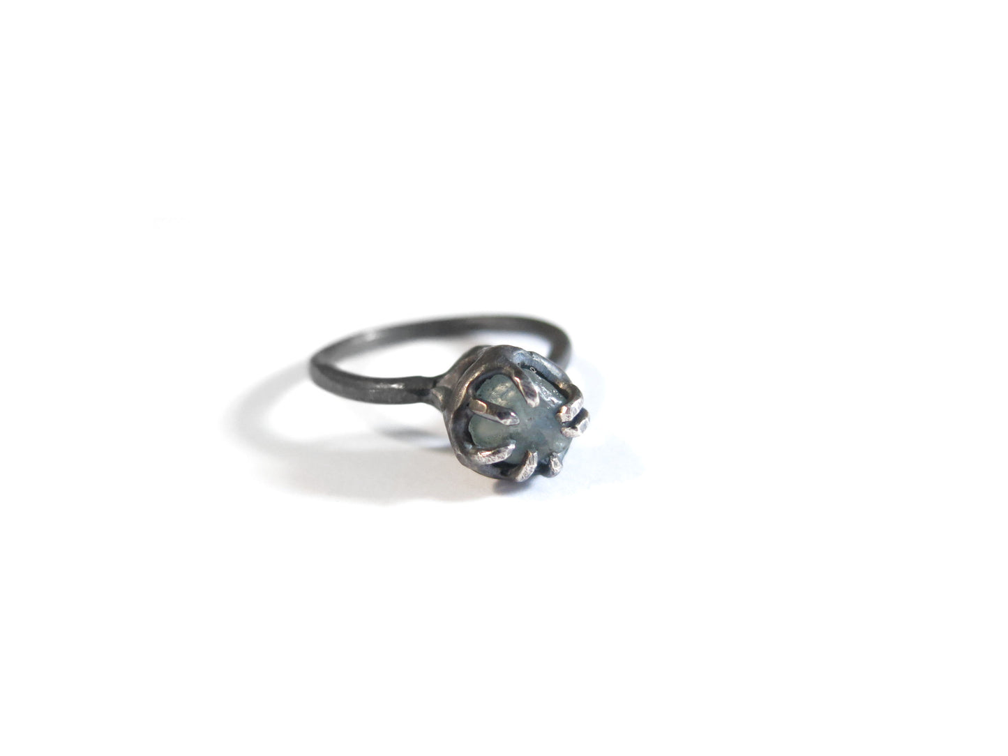 ROUGH SAPPHIRE RING SILVER