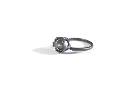 ROUGH SAPPHIRE RING SILVER