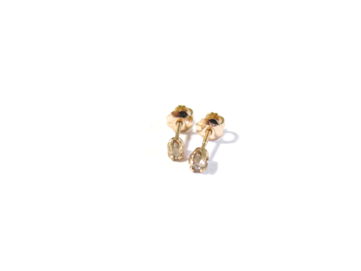 14K yellow gold screw backs SMALL